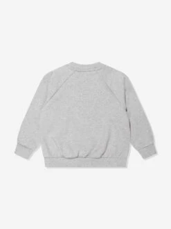 Mini Rodini Kids Pelican Sweatshirt In Grey -Childrens Clothing Store MINA3057 GREY MELANGE 2