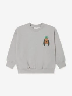 Mini Rodini Kids Bloodhound Sweatshirt In Grey