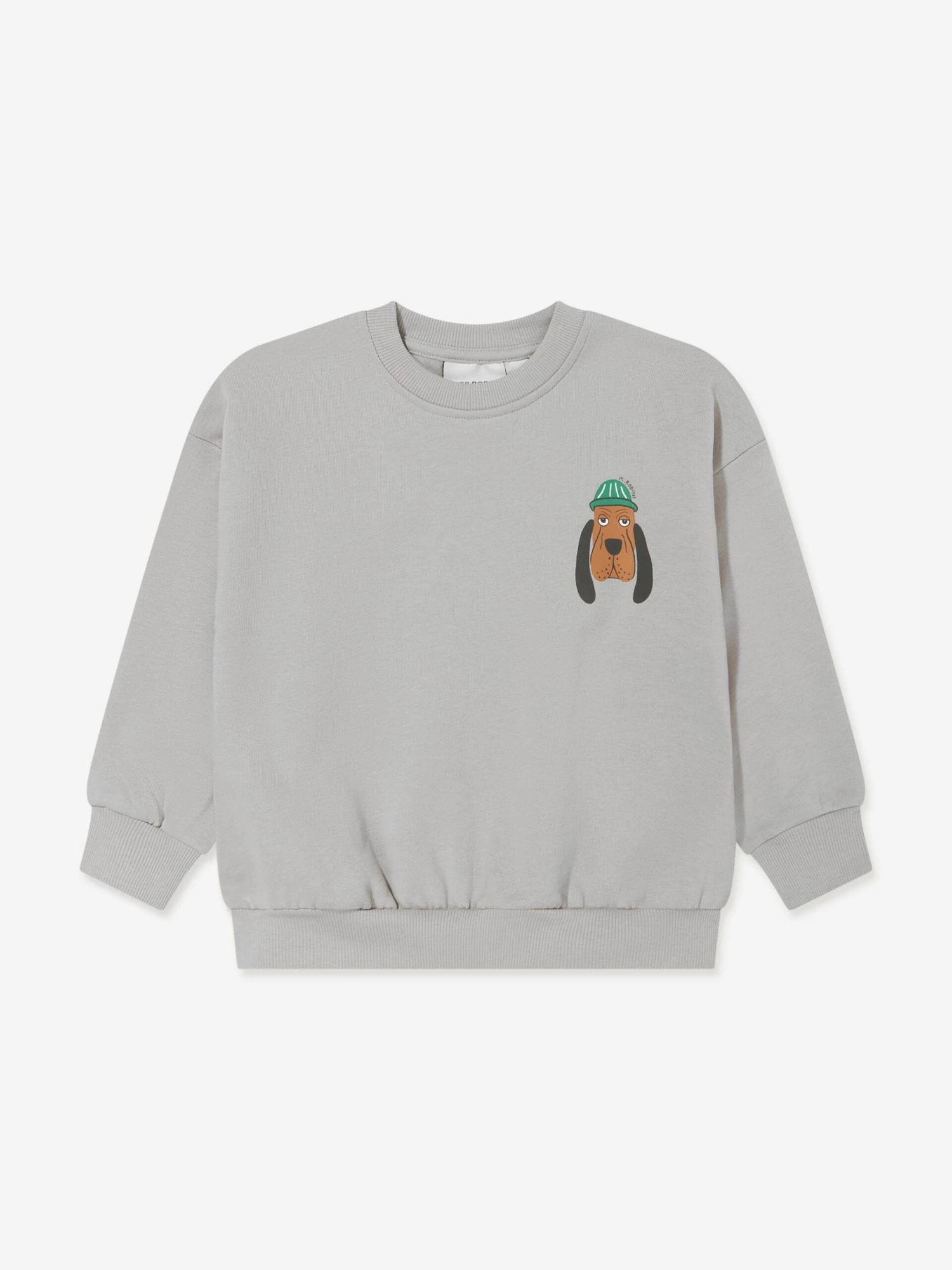 Mini Rodini Kids Bloodhound Sweatshirt In Grey 1 Mini Rodini Kids Bloodhound Sweatshirt In Grey