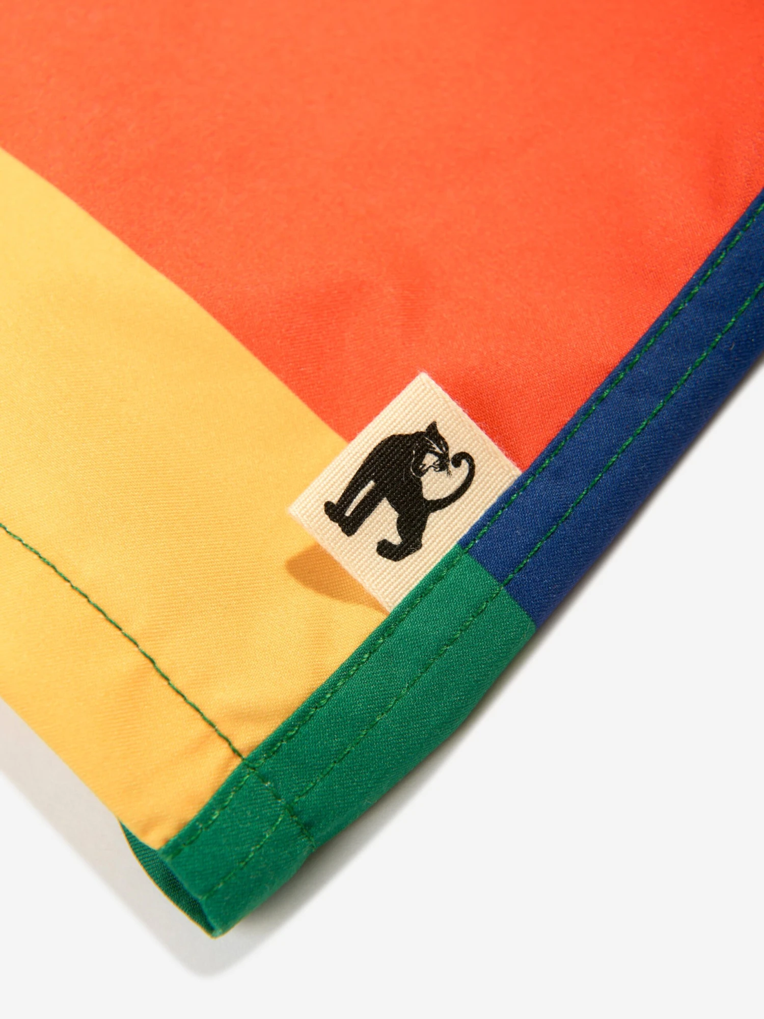 Mini Rodini Boys Striped Swim Shorts In Multicolour 4 Mini Rodini Boys Striped Swim Shorts In Multicolour - Image 4