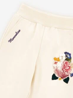 Monnalisa Girls Bouquet Tracksuit In Ivory -Childrens Clothing Store MLSA4018 IVORY 6