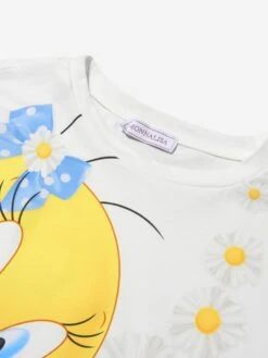 Monnalisa Girls Cotton Jersey Tweety Maxi T-Shirt -Childrens Clothing Store MLSS2008 0158 4