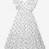 Monnalisa Girls Cotton Star Print Dress
