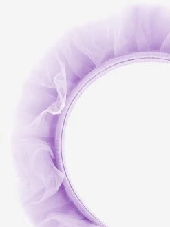 Monnalisa Girls Ruched Tulle Headband In Purple 9 Monnalisa Girls Ruched Tulle Headband In Purple -Childrens Clothing Store MLSS4011 GLICINE 3