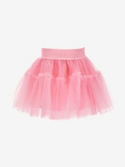 Monnalisa Baby Girls Tulle Tutu Skirt In Pink 9 Monnalisa Baby Girls Tulle Tutu Skirt In Pink -Childrens Clothing Store MLSS4043 SACHET PINK 1