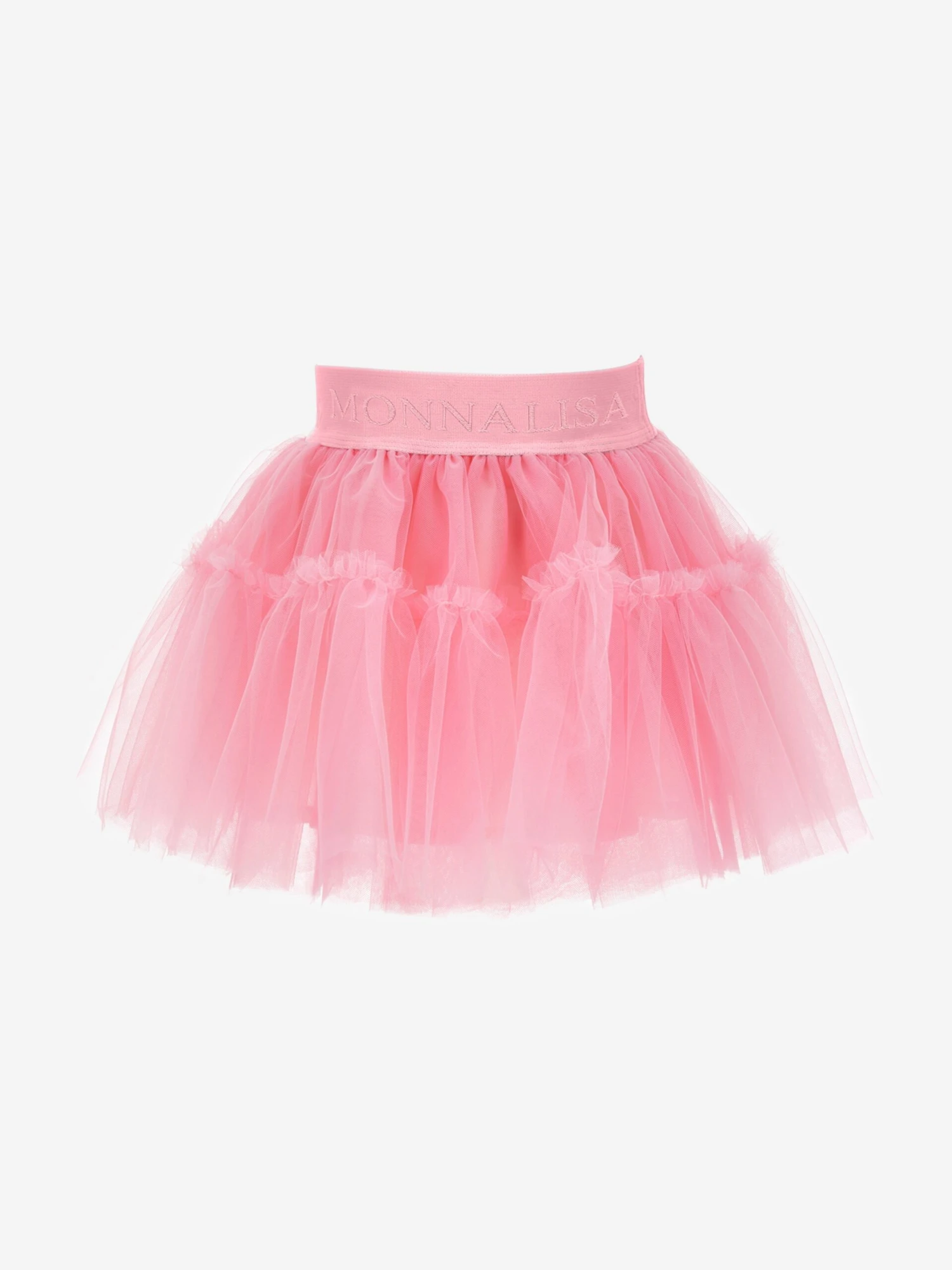 Monnalisa Baby Girls Tulle Tutu Skirt In Pink 4 Monnalisa Baby Girls Tulle Tutu Skirt In Pink - Image 4