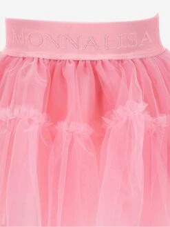 Monnalisa Baby Girls Tulle Tutu Skirt In Pink 11 Monnalisa Baby Girls Tulle Tutu Skirt In Pink -Childrens Clothing Store MLSS4043 SACHET PINK 3