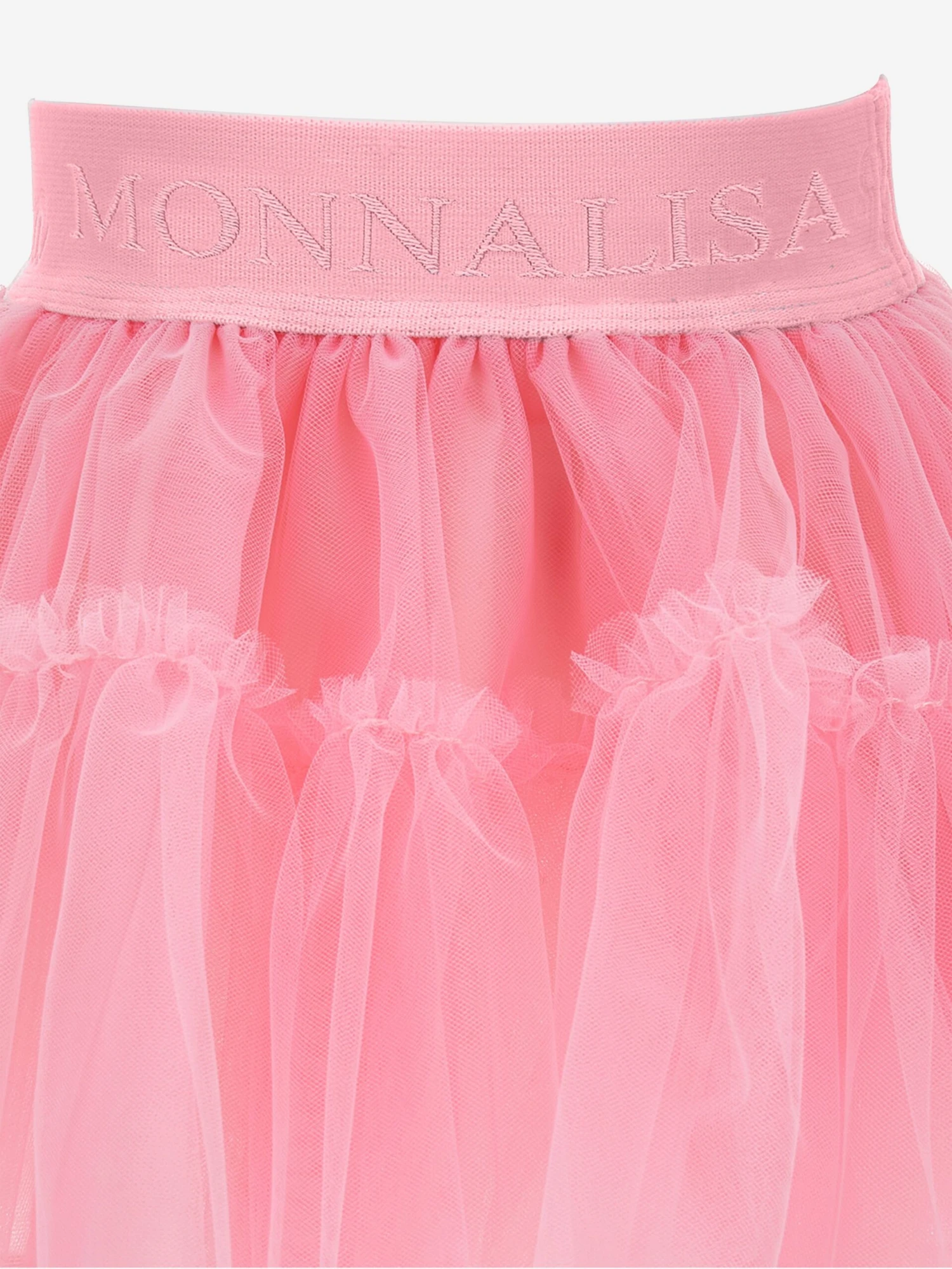 Monnalisa Baby Girls Tulle Tutu Skirt In Pink 6 Monnalisa Baby Girls Tulle Tutu Skirt In Pink - Image 6