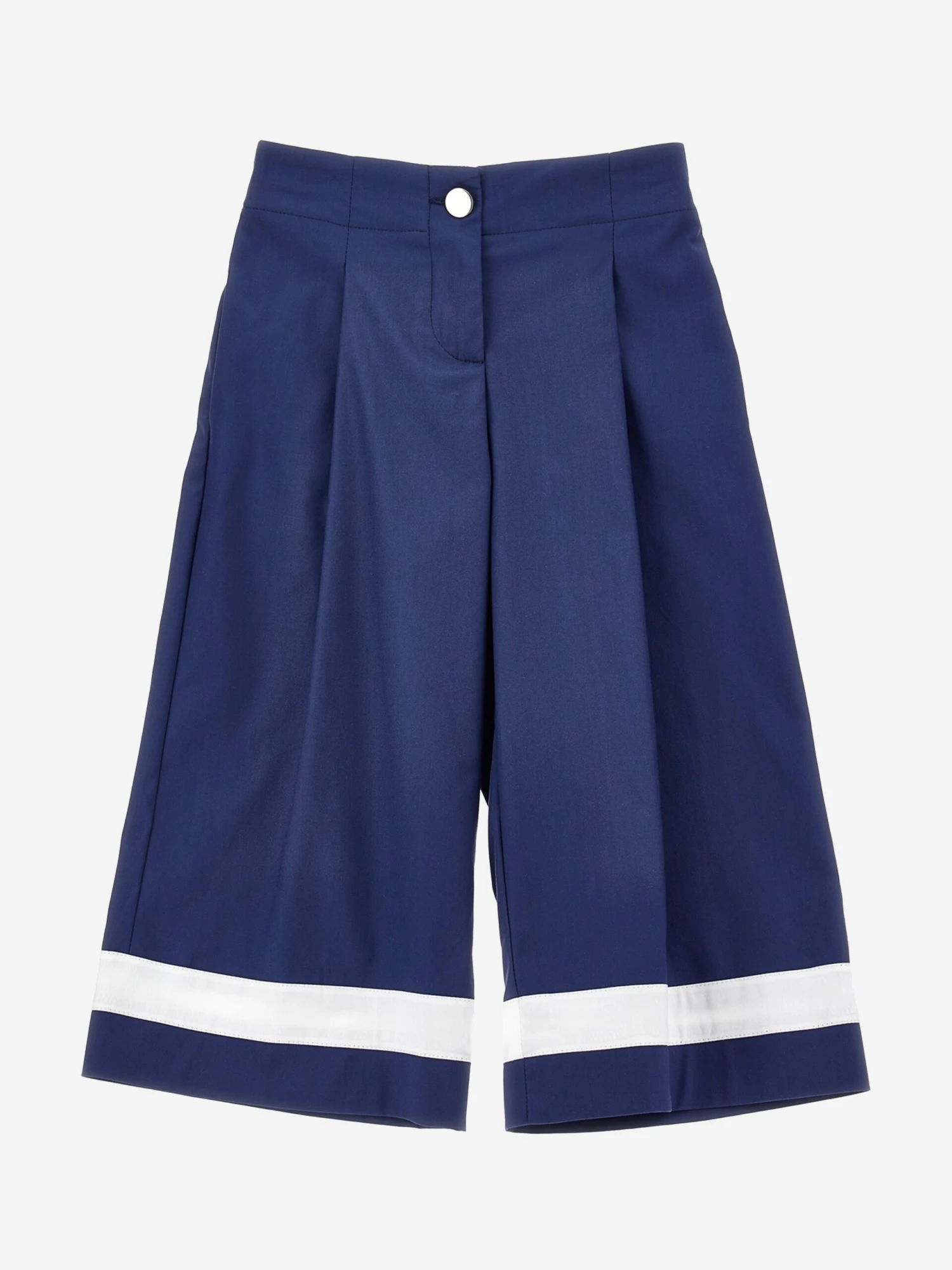 Monnalisa Girls Marina Trousers In Navy 1 Monnalisa Girls Marina Trousers In Navy