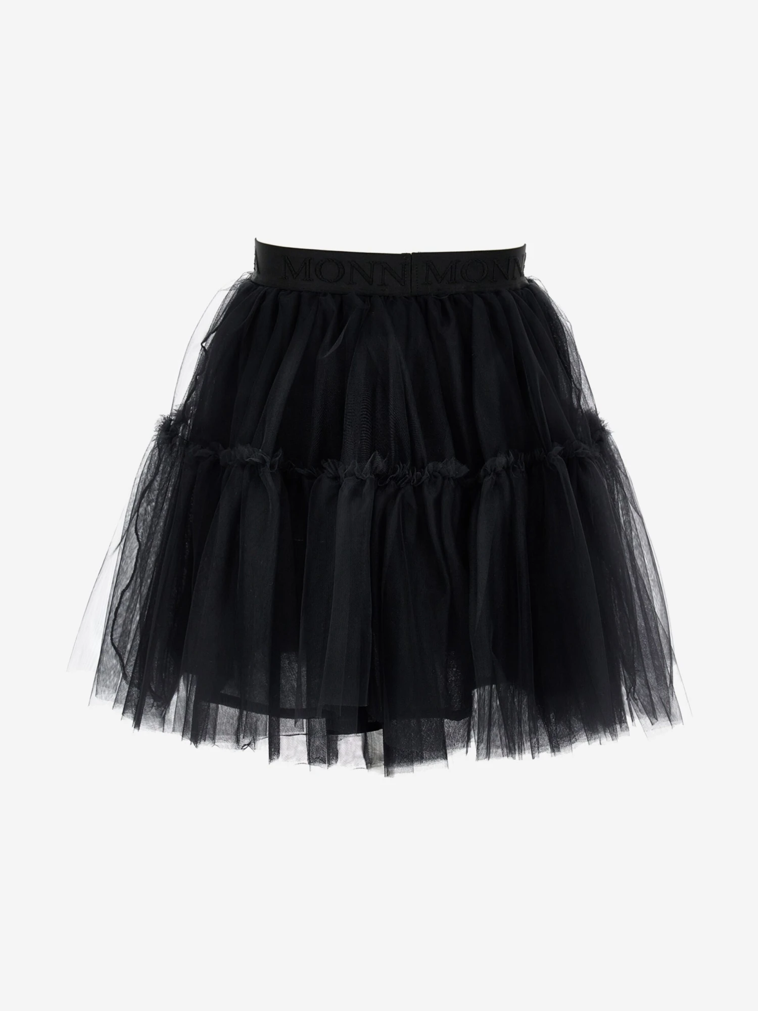 Monnalisa Girls Tutu Tulle Skirt In Black 2 Monnalisa Girls Tutu Tulle Skirt In Black - Image 2