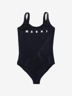 Girls Logo Swimsuit In Black