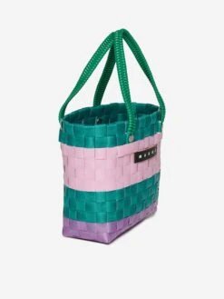 Girls Braided Sunday Morning Bag In Green (15cm) -Childrens Clothing Store MNIS4012 GREEN 3