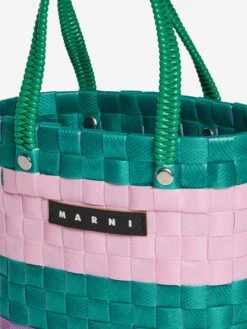 Girls Braided Sunday Morning Bag In Green (15cm) -Childrens Clothing Store MNIS4012 GREEN 4