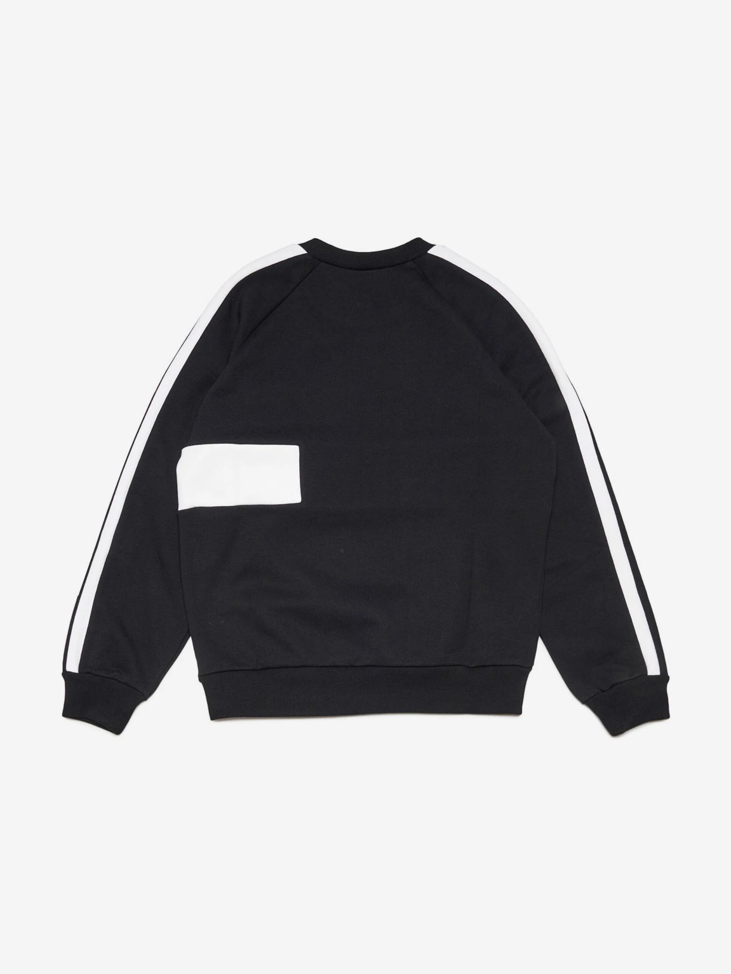 Kids Striped Logo Sweatshirt In Black 3 Kids Striped Logo Sweatshirt In Black - Image 3