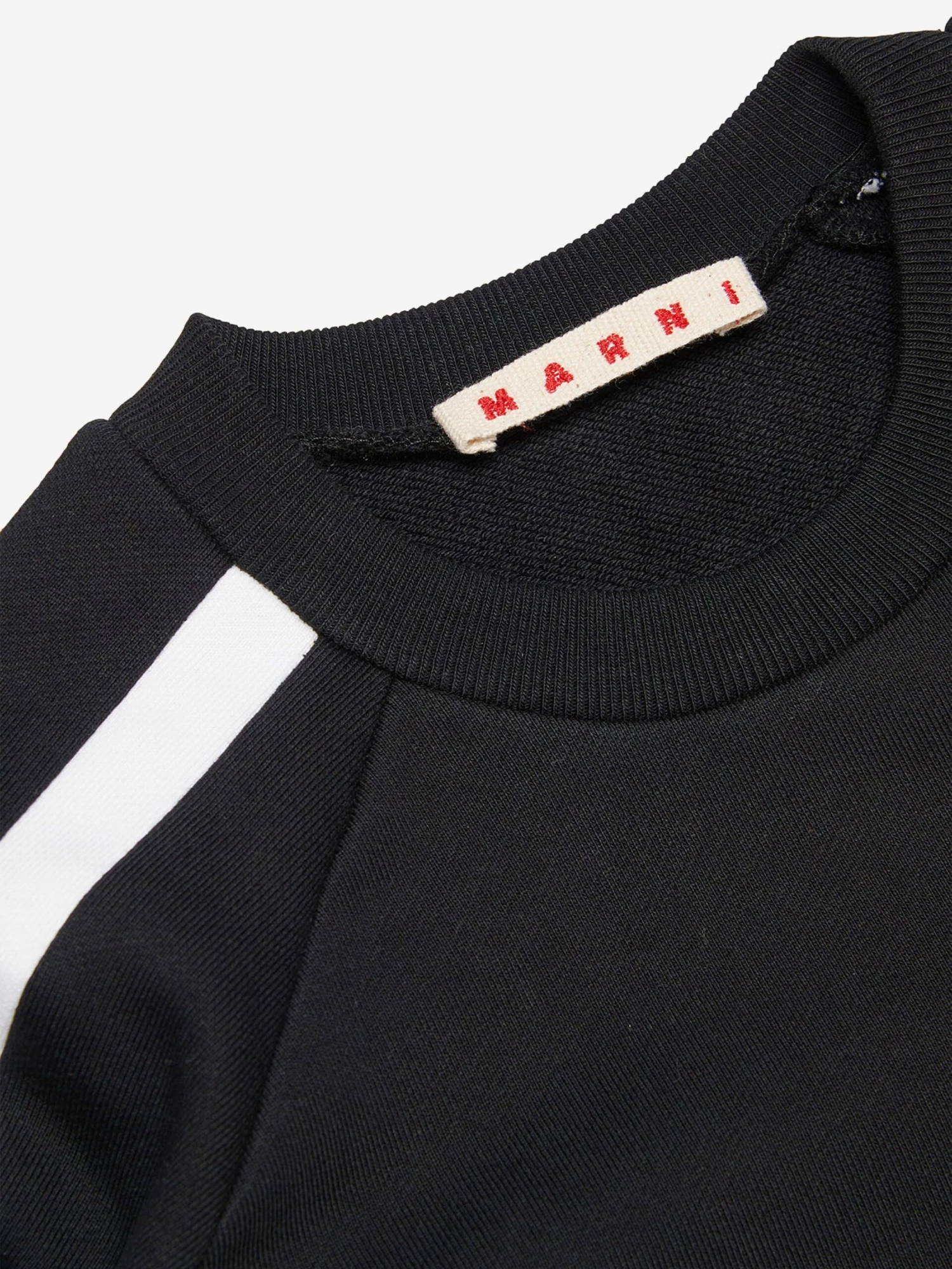 Kids Striped Logo Sweatshirt In Black 4 Kids Striped Logo Sweatshirt In Black - Image 4