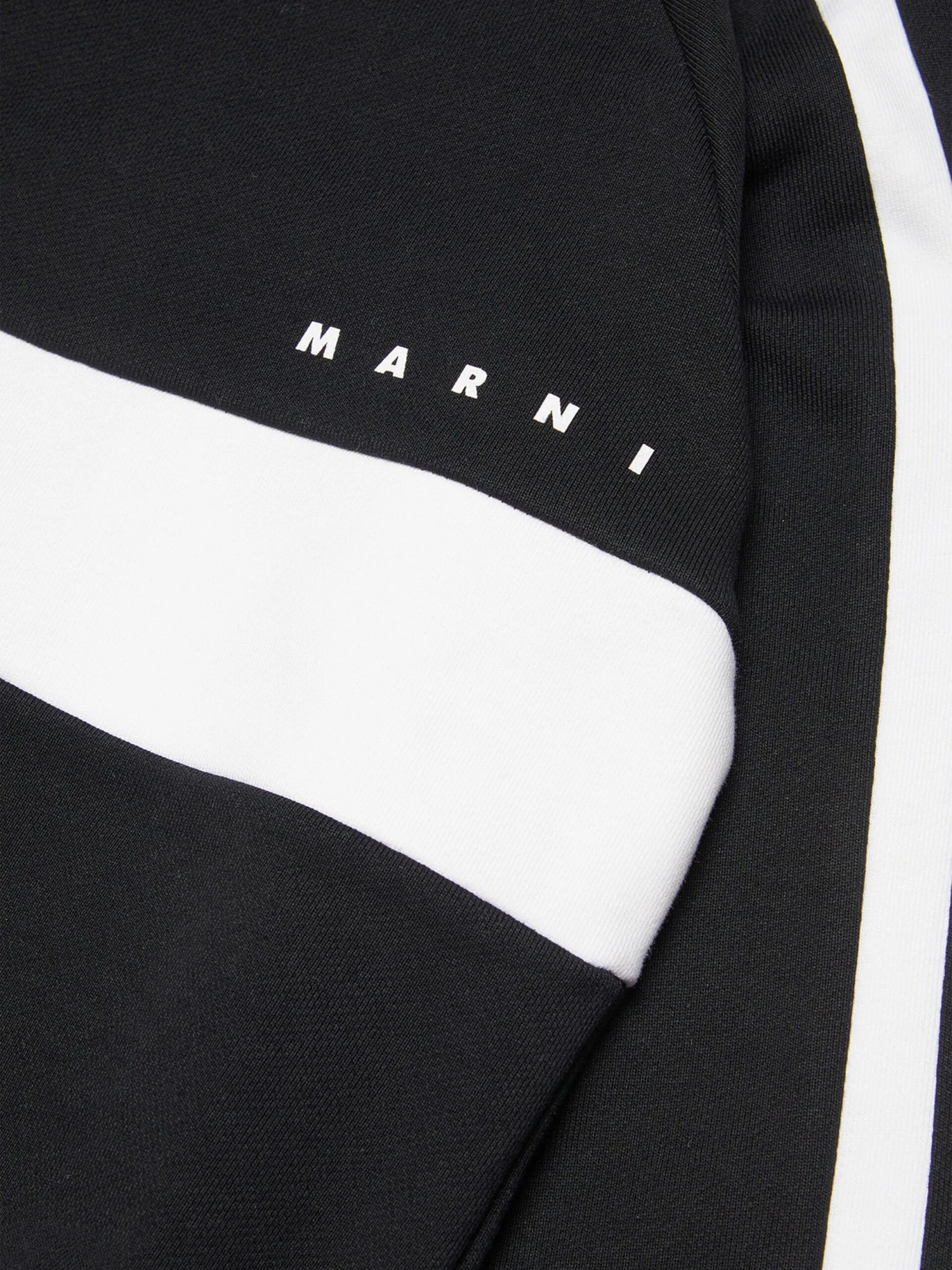 Kids Striped Logo Sweatshirt In Black 5 Kids Striped Logo Sweatshirt In Black - Image 5