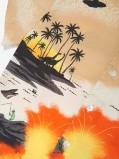 Molo Boys Alien Tourists Short Sleeve Shirt In Multicolour -Childrens Clothing Store MOLS4085 ALIEN TOURISTS 3