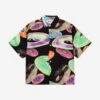 Molo Boys Record Print Short Sleeve Shirt In Multicolour