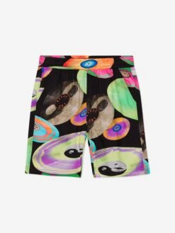 Molo Boys Record Print Shorts In Multicolour