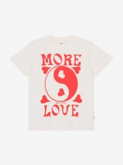 Molo Girls More Love T-Shirt In White