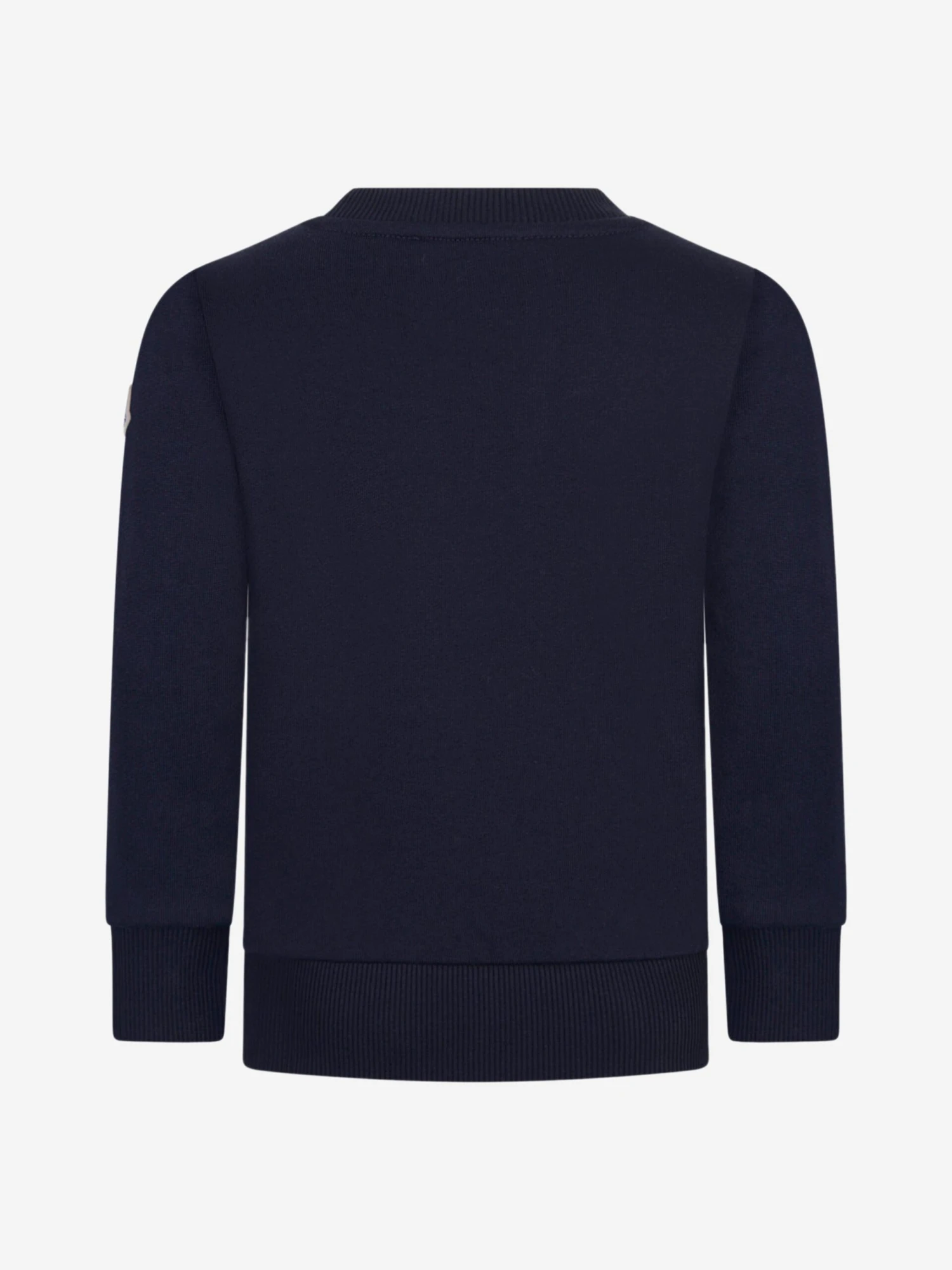 Moncler Boys Cotton Logo Sweater 2 Moncler Boys Cotton Logo Sweater - Image 2