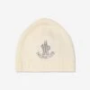 Baby Logo Beanie Hat In Ivory