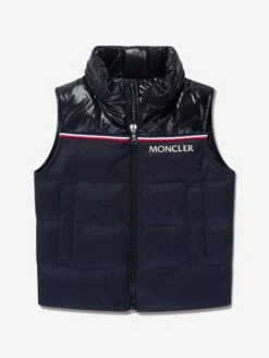 Boys Down Padded Peter Gilet In Navy