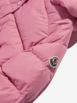 Girls Down Padded Ebre Jacket In Pink 8 Girls Down Padded Ebre Jacket In Pink -Childrens Clothing Store MONA3071 527 3