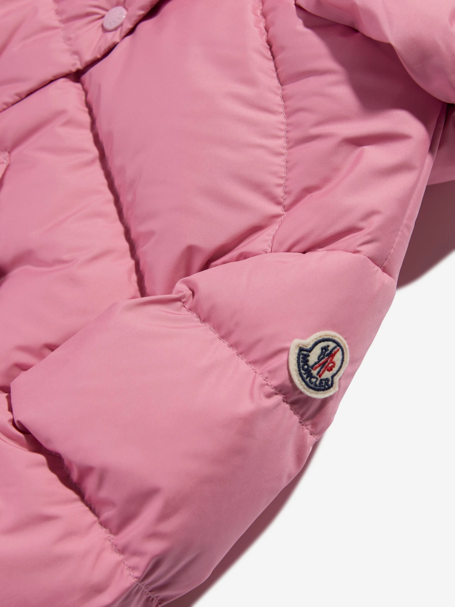 Girls Down Padded Ebre Jacket In Pink 4 Girls Down Padded Ebre Jacket In Pink - Image 4