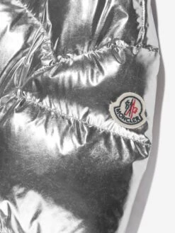 Girls Down Padded Meuse Jacket In Silver 11 Girls Down Padded Meuse Jacket In Silver -Childrens Clothing Store MONA3073 M93 3
