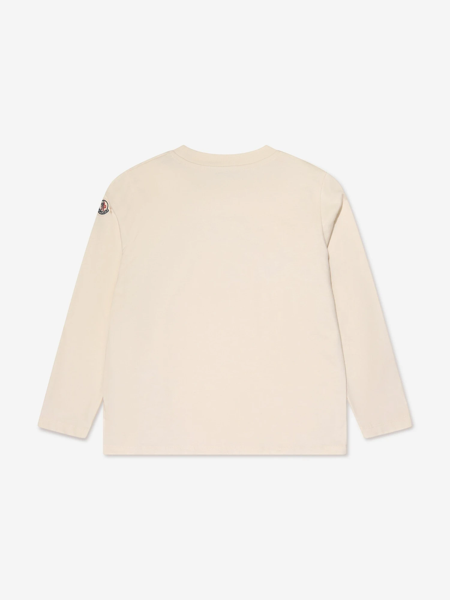 Girls Long Sleeve Logo T-Shirt In Cream 2 Girls Long Sleeve Logo T-Shirt In Cream - Image 2