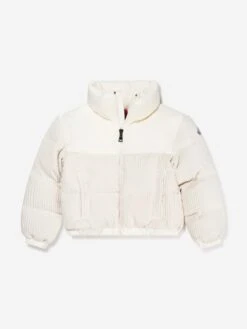 Girls Down Padded Waitaki Jacket In Ivory