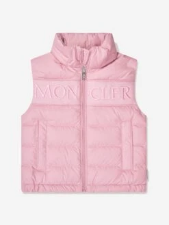 Girls Down Padded Rafael Gilet In Pink