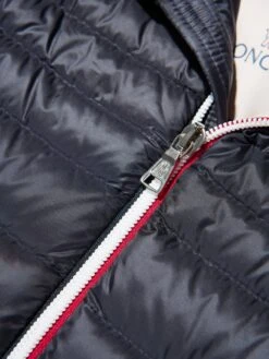 Boys Down Padded Urzay Biker Jacket In Navy 9 Boys Down Padded Urzay Biker Jacket In Navy -Childrens Clothing Store MONCLER 763550 4