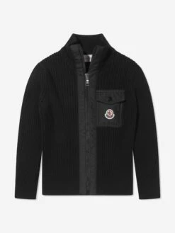 Boys Wool Knitted Zip Up Cardigan