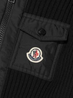 Boys Wool Knitted Zip Up Cardigan 6 Boys Wool Knitted Zip Up Cardigan -Childrens Clothing Store MONCLER C84668 3