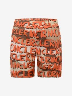 Boys Logo Print Swim Shorts