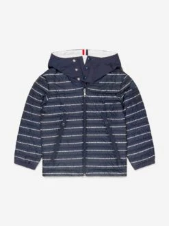 Boys Down Padded Logo Print Bergo Jacket