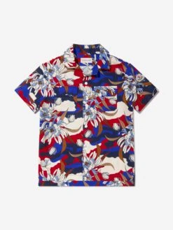 Boys Short Sleeve Shirt In Multicolour