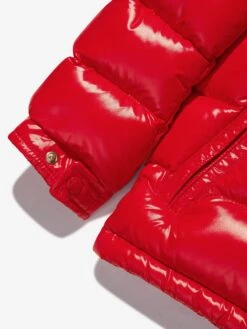 Boys Down Padded New Maya Jacket In Red -Childrens Clothing Store MONS3209 4