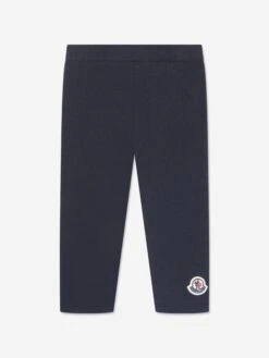 Baby Girls Logo Leggings In Navy