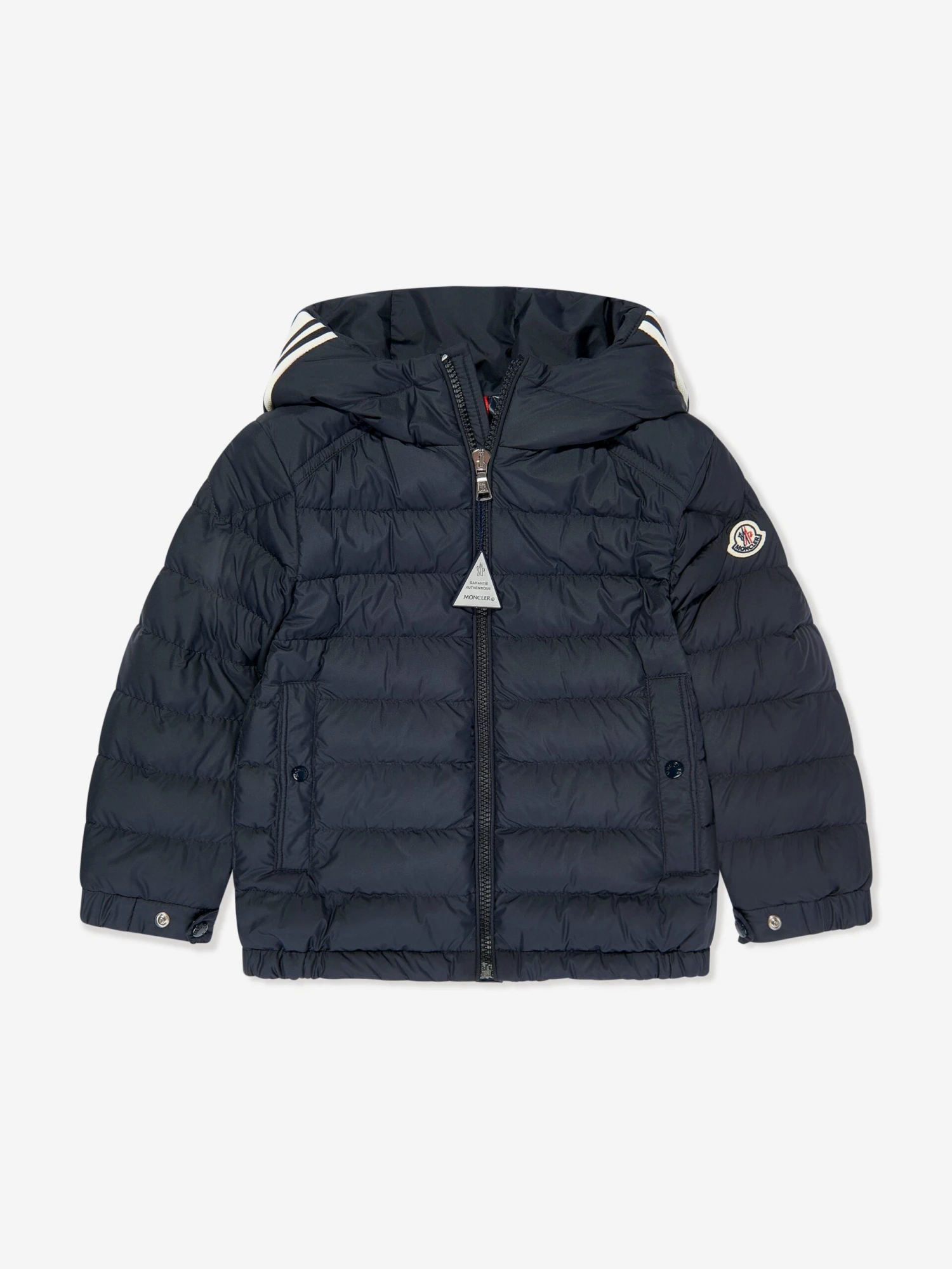Boys Down Padded Cornour Jacket In Navy 1 Boys Down Padded Cornour Jacket In Navy