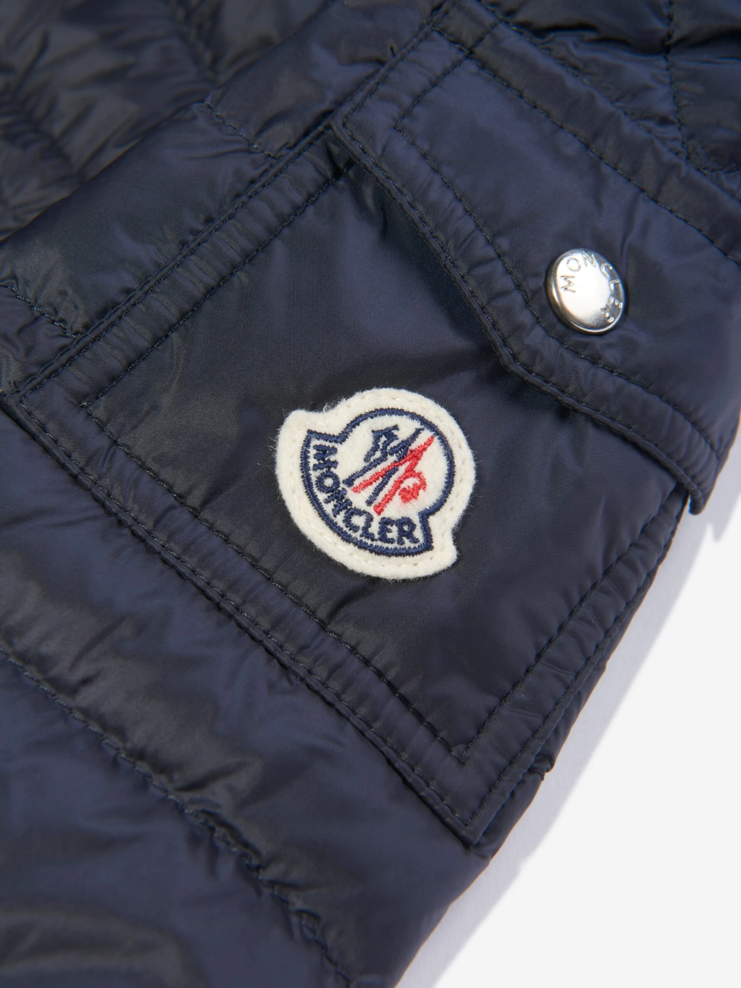 Boys Down Padded Lauros Jacket In Navy 3 Boys Down Padded Lauros Jacket In Navy - Image 3