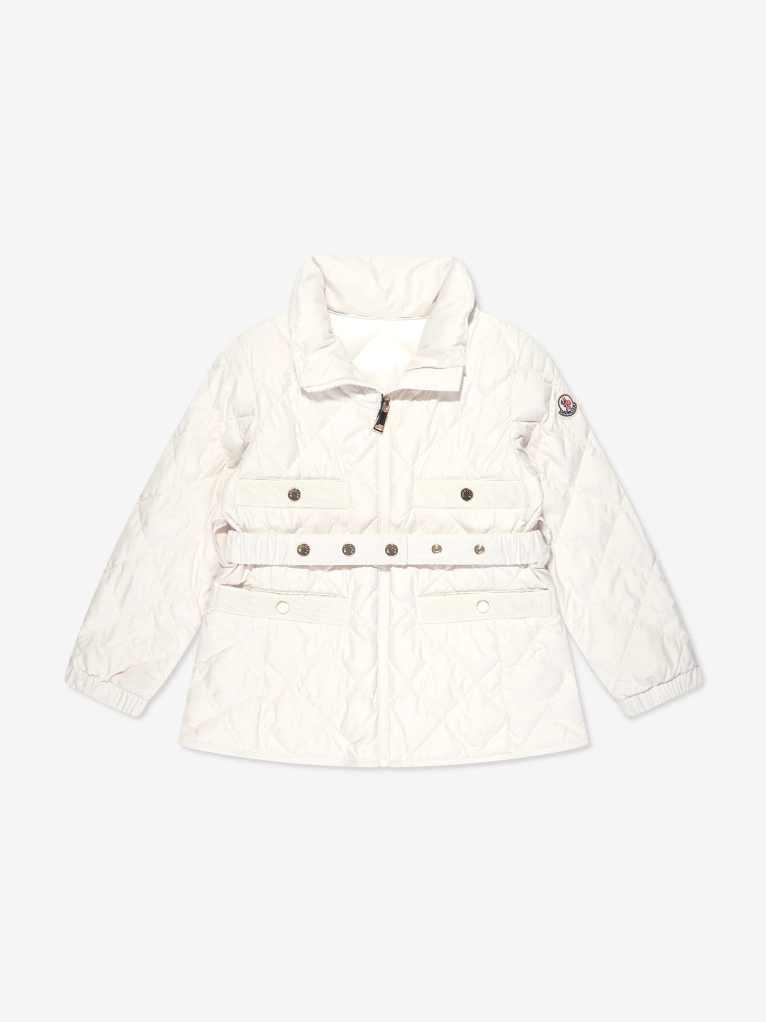 Girls Down Padded Philanta Jacket In White 1 Girls Down Padded Philanta Jacket In White