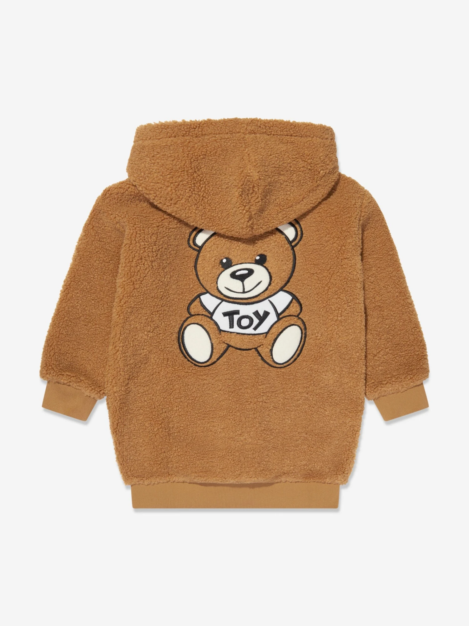 Girls Teddy Bear Zip Up Top In Brown 2 Girls Teddy Bear Zip Up Top In Brown - Image 2