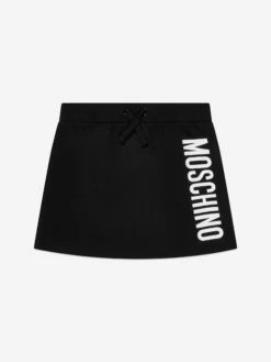 Girls Jersey Logo Skirt In Black