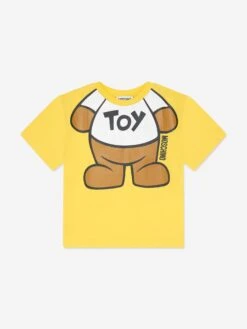 Kids Teddy Toy T-Shirt In Yellow