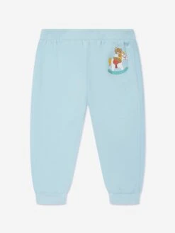 Baby Teddy Rocking Horse Joggers In Blue