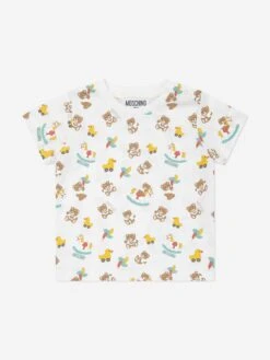 Baby Teddy Bear T-Shirt In Ivory