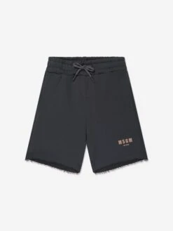 MSGM Boys Fleece Bermuda Shorts In Grey